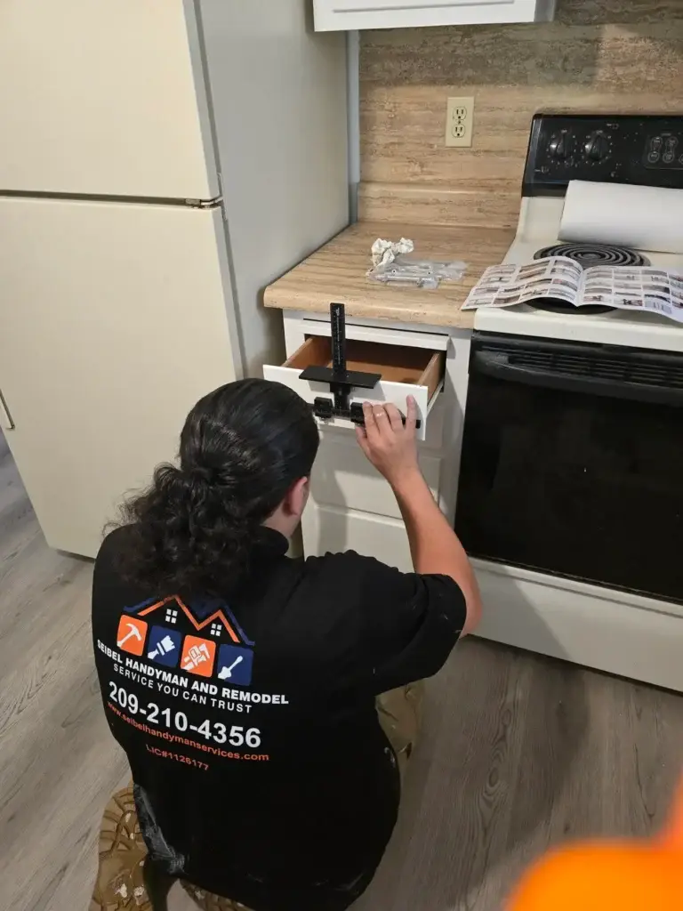 Cabinet Painting and Flooring Renovation in LODI
